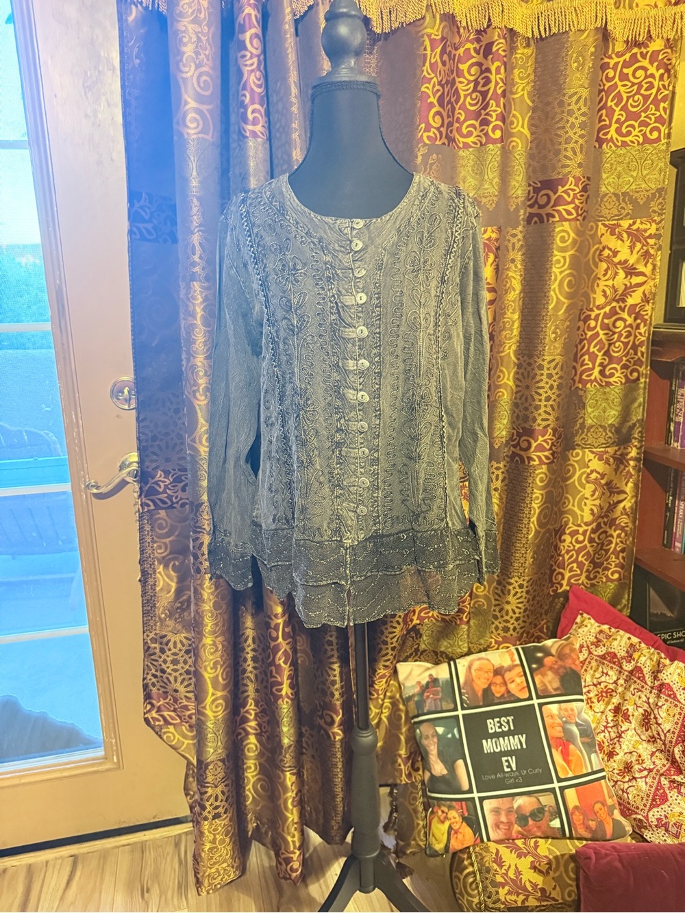Sacred Threads Bohemian Refined Embroidered Blouse